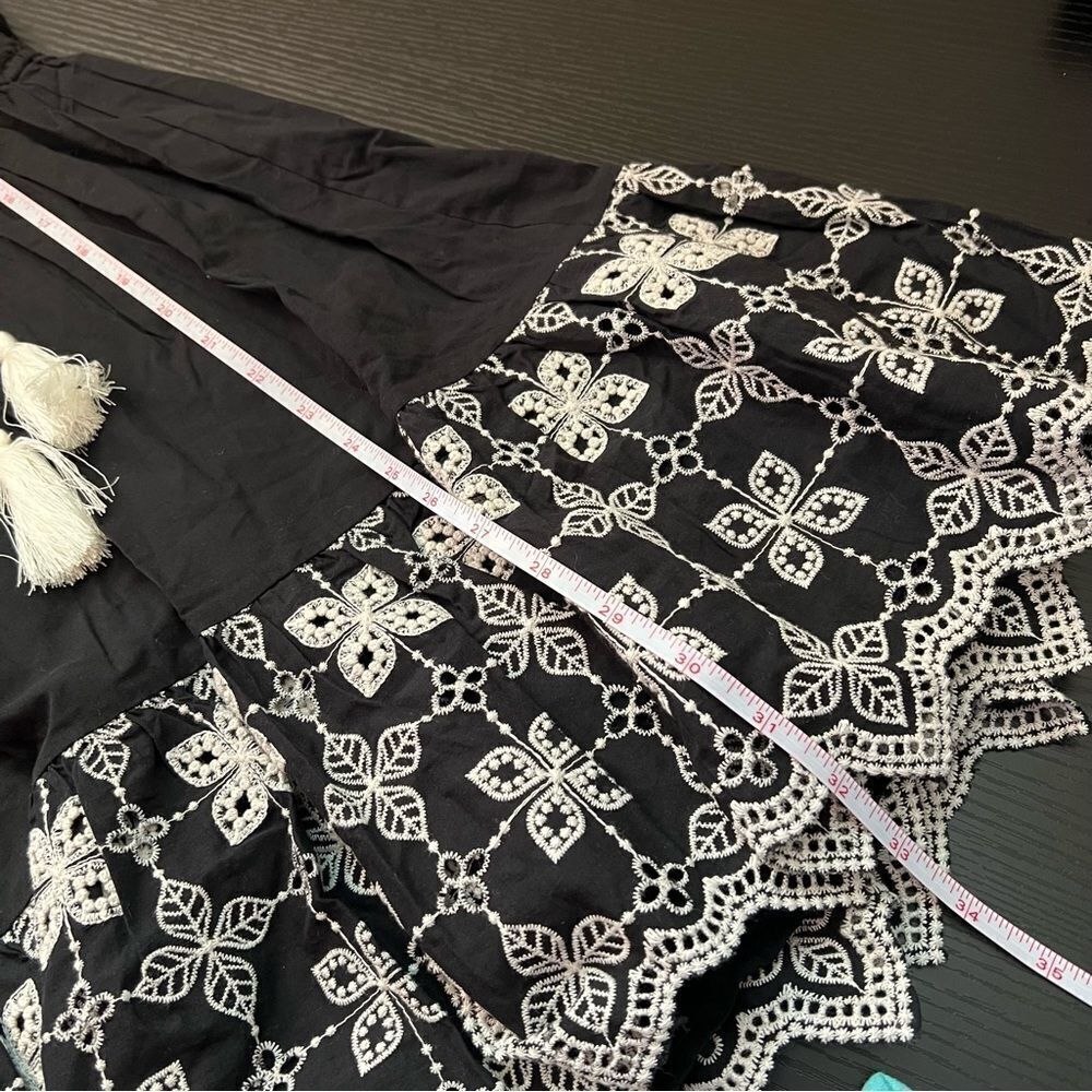 En Saison Women’s Ottis Floral Embroidered Mini Dress Black White Small NWT - Picture 14 of 14